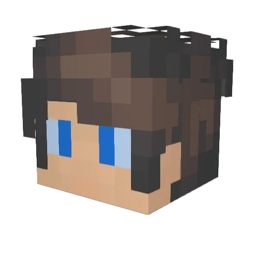 DEEKAY69 Minecraft avatar head, 3D render