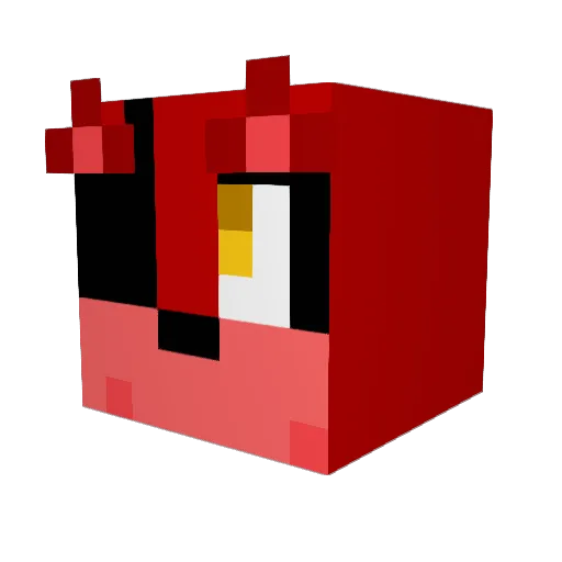 DEERMAN2004 Minecraft avatar head, 3D render