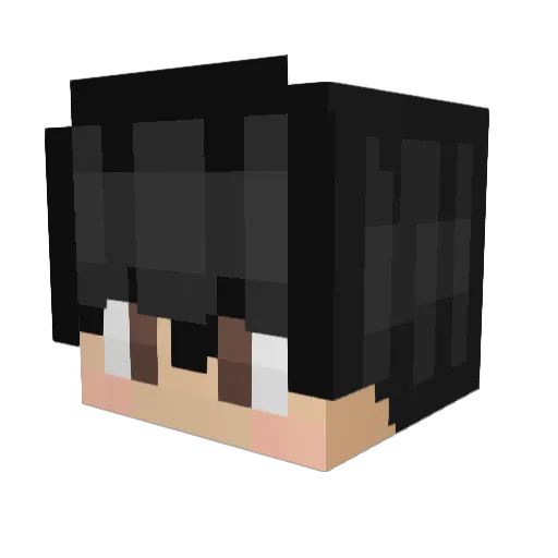 DEEZ_03 Minecraft avatar head, 3D render