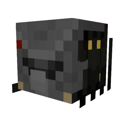 DEFENDER_D25 Minecraft avatar head, 3D render