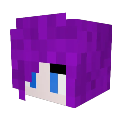 DEFnina Minecraft avatar head, 3D render