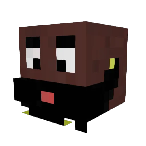DEGIMEN Minecraft avatar head, 3D render