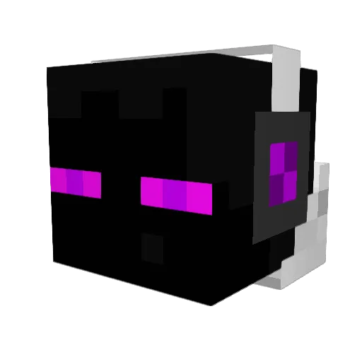 DEGR Minecraft avatar head, 3D render
