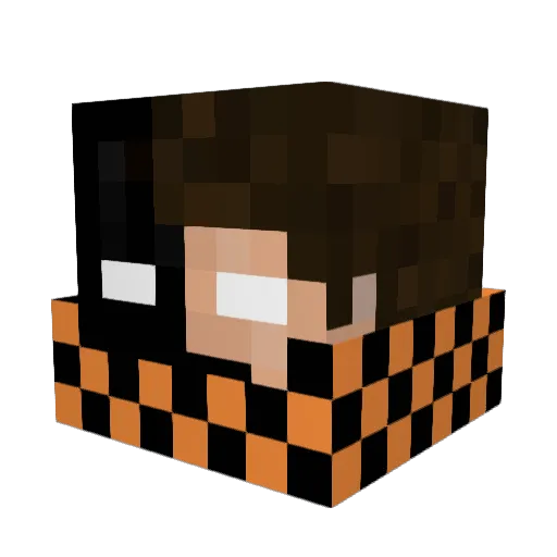 DEGROOTSEDOWN Minecraft avatar head, 3D render