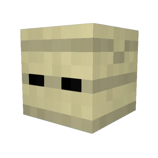 DEG_fan Minecraft avatar head, 3D render