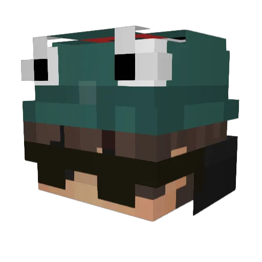DEITS2005 Minecraft avatar head, 3D render