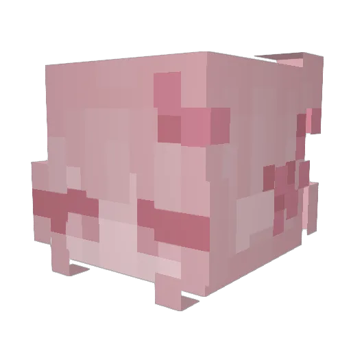 DEJUN Minecraft avatar head, 3D render