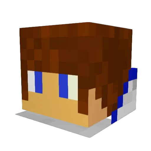 DELPANO Minecraft avatar head, 3D render