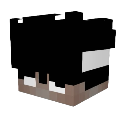 DELTAZ4R Minecraft avatar head, 3D render