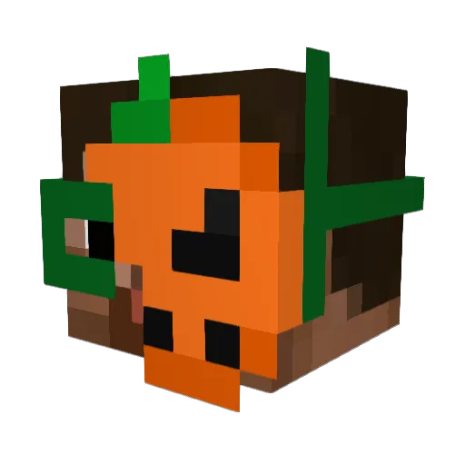 DEM0CRAT Minecraft avatar head, 3D render