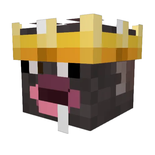 DEM0NKE Minecraft avatar head, 3D render