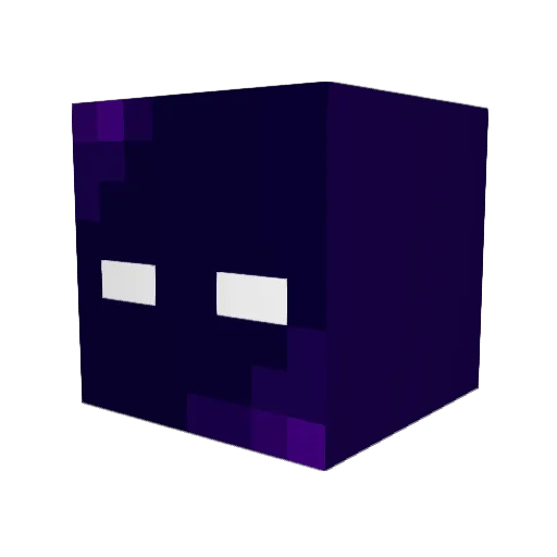 DEM0NTNG Minecraft avatar head, 3D render
