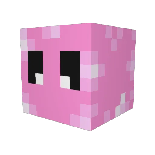 DEMG Minecraft avatar head, 3D render