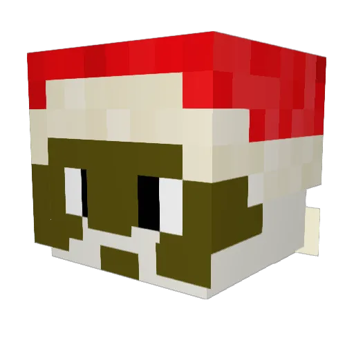 DEMONDRAGON69 Minecraft avatar head, 3D render