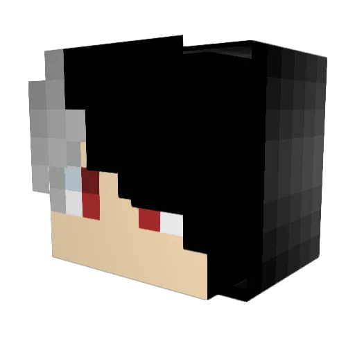 DEMONOFRAGE Minecraft avatar head, 3D render