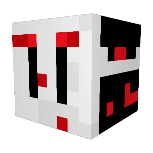 DEMONSNAPPYY Minecraft avatar head, 3D render