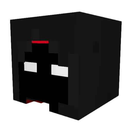 DEMONz99 Minecraft avatar head, 3D render