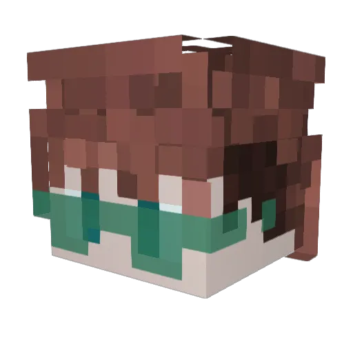 DENEBiasty Minecraft avatar head, 3D render