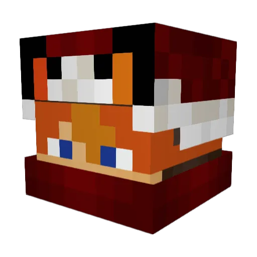DENISSSAAAA24 Minecraft avatar head, 3D render