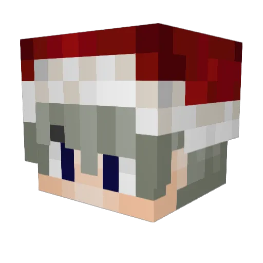 DENISVOZYKA Minecraft avatar head, 3D render