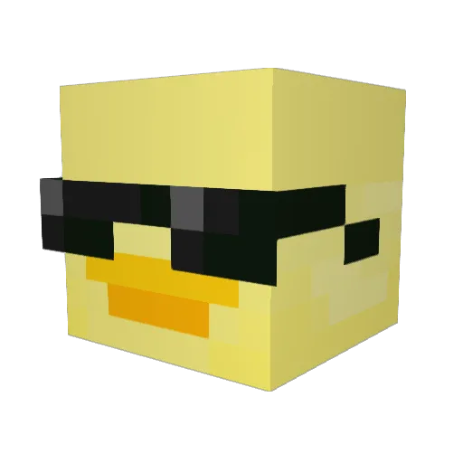 DENIZCAN Minecraft avatar head, 3D render