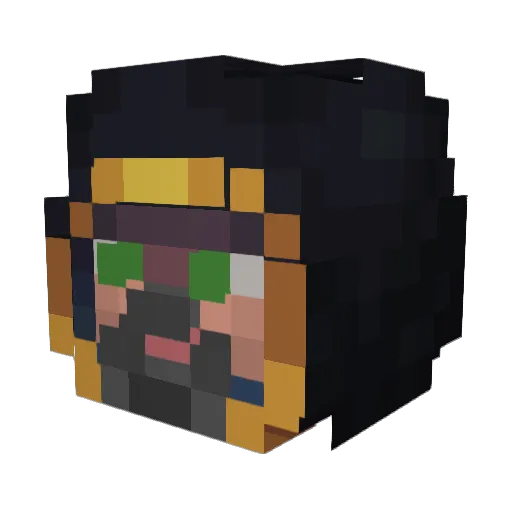 DENNIS2703 Minecraft avatar head, 3D render