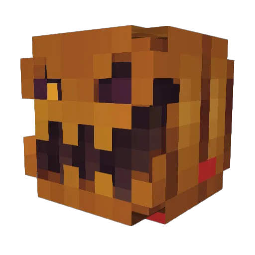 DEPPAR Minecraft avatar head, 3D render