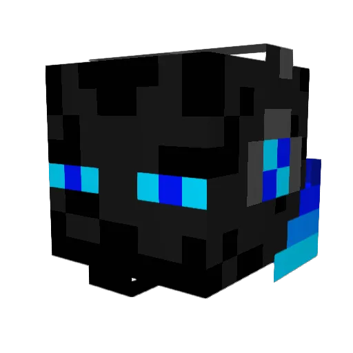 DERIK_2005 Minecraft avatar head, 3D render