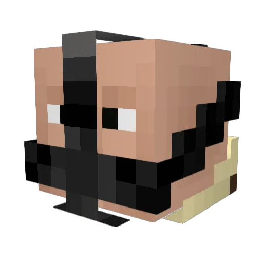 DER_ESEL Minecraft avatar head, 3D render