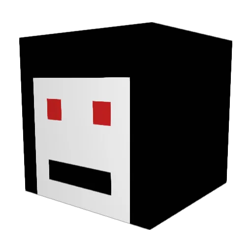 DER_JENIGE Minecraft avatar head, 3D render
