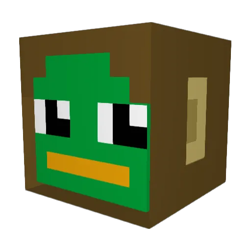DERschredder143 Minecraft avatar head, 3D render
