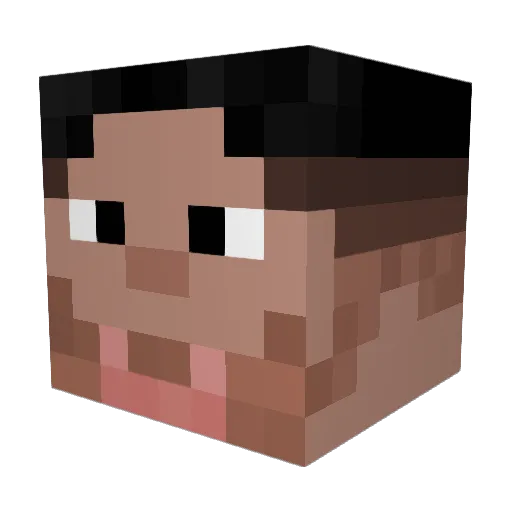 DES11GNER Minecraft avatar head, 3D render