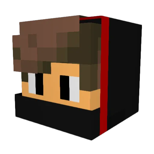 DESKCHAN Minecraft avatar head, 3D render