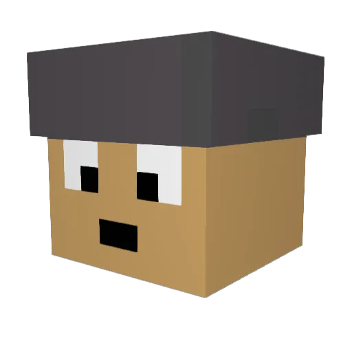 DESPOYRULA Minecraft avatar head, 3D render
