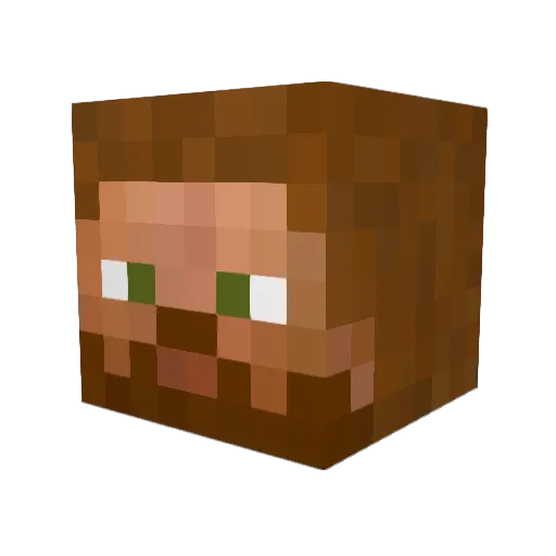DESSERTMANIA Minecraft avatar head, 3D render