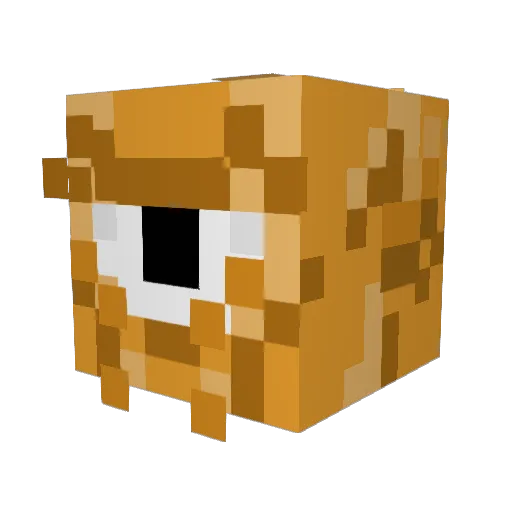 DESTOYER1337 Minecraft avatar head, 3D render
