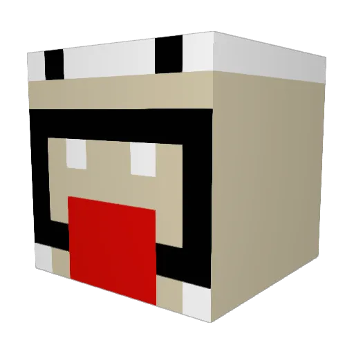 DESTROYER143265 Minecraft avatar head, 3D render