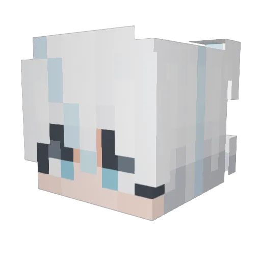 DES_346 Minecraft avatar head, 3D render