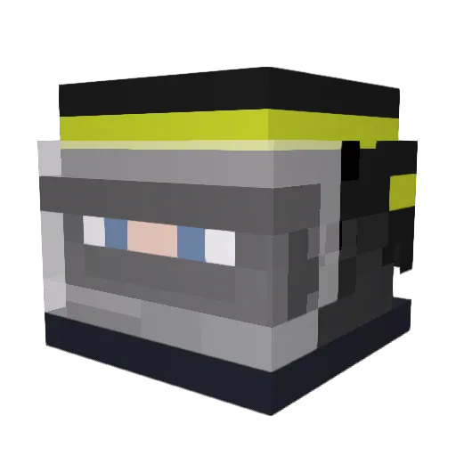 DEUSVULT59 Minecraft avatar head, 3D render