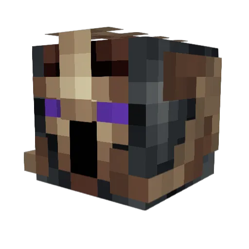 DEVCON99 Minecraft avatar head, 3D render