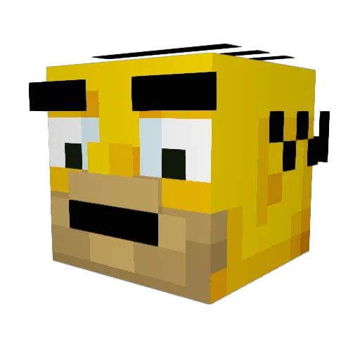 DEVIL2007 Minecraft avatar head, 3D render