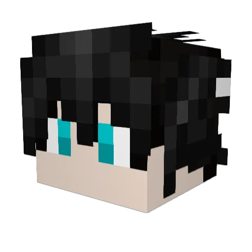 DEVILMOON85 Minecraft avatar head, 3D render