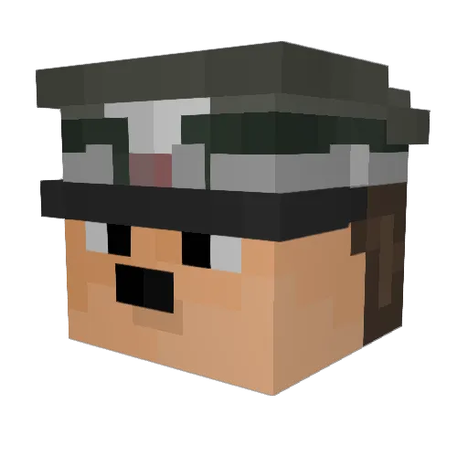 DEVILofWAR1942 Minecraft avatar head, 3D render