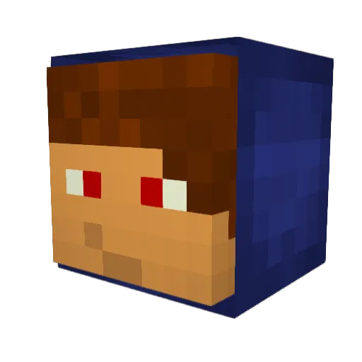 DEVILs14 Minecraft avatar head, 3D render