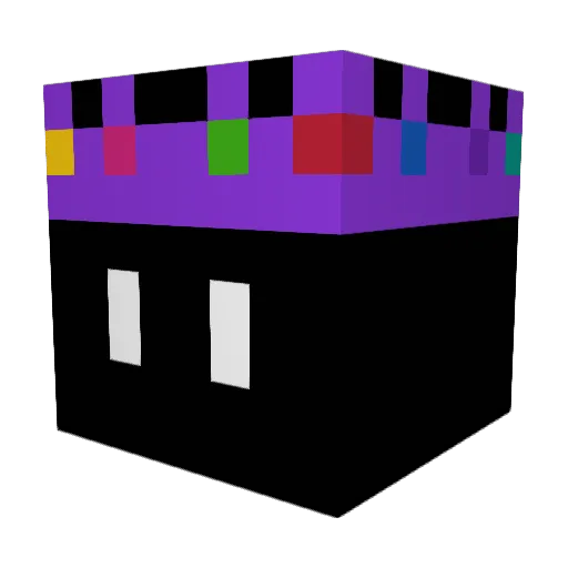 DEVOL075 Minecraft avatar head, 3D render