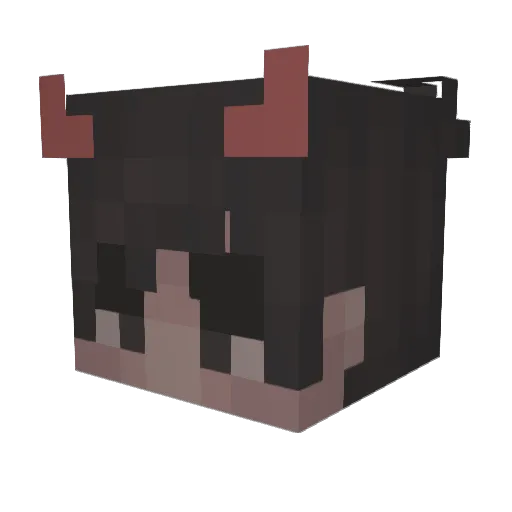 DEVON240808 Minecraft avatar head, 3D render