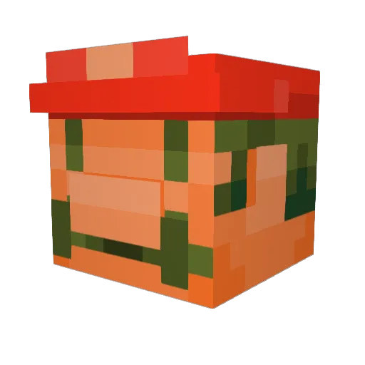 DEW71 Minecraft avatar head, 3D render
