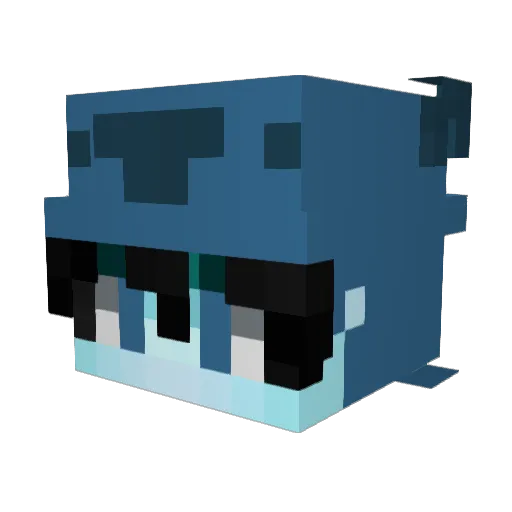 DEWYORK Minecraft avatar head, 3D render