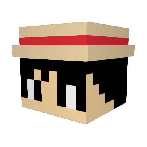 DEXterminat0r Minecraft avatar head, 3D render