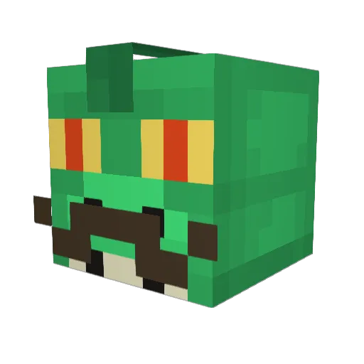 DEZOd_ Minecraft avatar head, 3D render